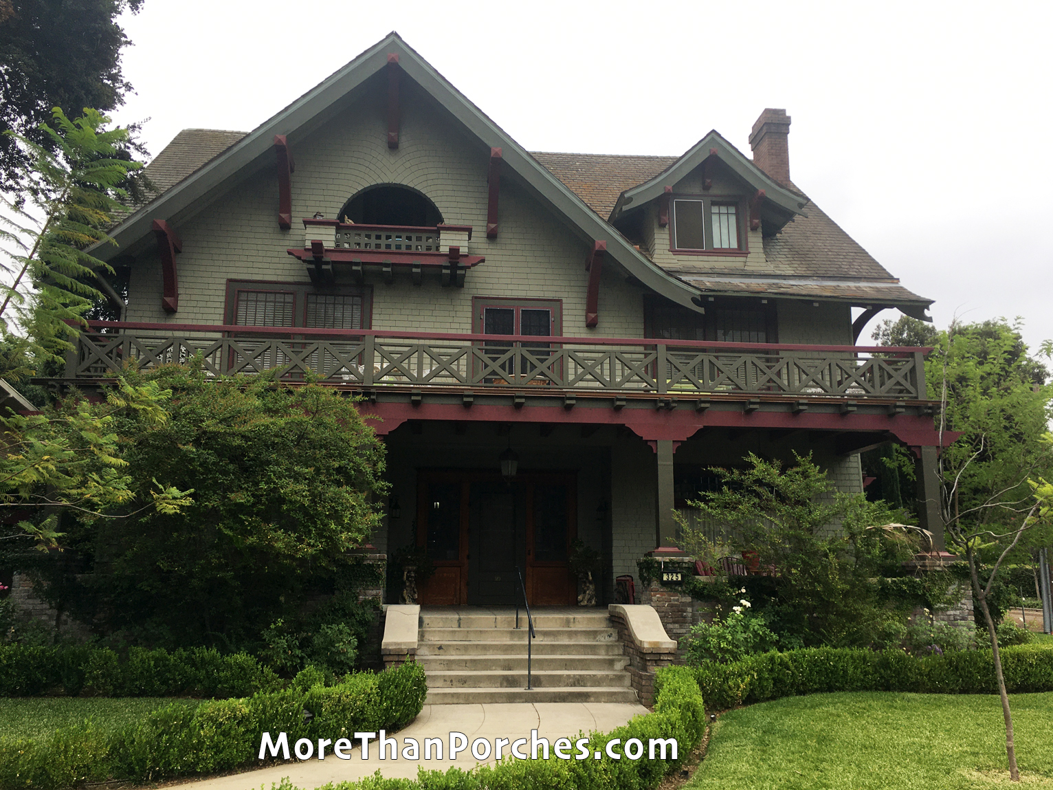 Multiple Balcony Front Porch